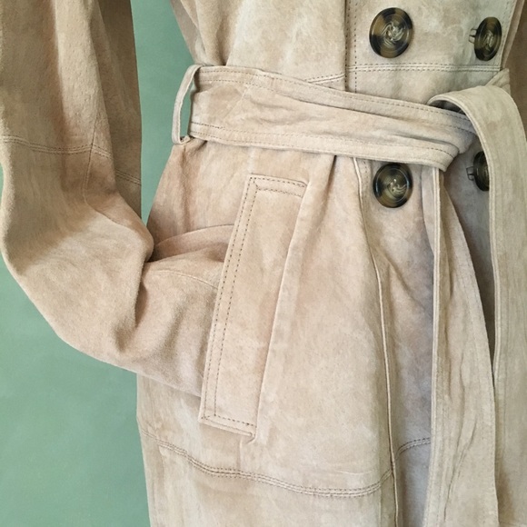 New York & Company leather trench coat - Picture 6 of 9